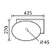 TCB003 Laos 425mm Cloakroom Basin Lefthand