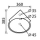 TCB007 Albany 360mm Cloakroom Corner Basin
