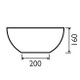 Travertine 405mm Round Basin
