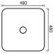 TCB009 Romano 480mm Counter Top Basin