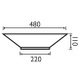 TCB013 Vittina 480mm Counter Top Basin