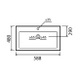 Square 588mm Counter Top Basin