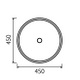 TCB017 Donna 450mm Counter Top Basin