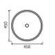 TCB017 Jessop 450mm Counter Top Basin