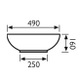 Round 490mm Counter Top Basin