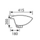 TCB037 Oval 600mm Counter Top Basin