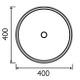 TCB020 Station 400mm Counter Top Basin