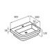TCB034 Willow 900mm Round Counter Top Basin