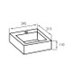 BAS008 Minimo 400mm Counter Top Cloakroom Basin
