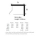 AMO005 Amour 900x900mm Frameless Pivot Door Shower Enclosure (8mm Glass)