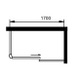 STS029 Style 1700mm Single Sliding Shower Door (8mm Glass)