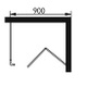 STS020 Style 900mm Bi-fold Shower Door