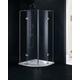 FOR002 Fortuna 900mm Frameless Quadrant Double Hinge Door Shower Enclosure