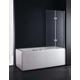 FOR012 Fortuna 800mm Frameless Double Bath Screen