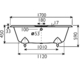 Scotsman Double-Ended Bath 1700x780 Inc. Cast Iron Feet