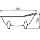 Mallard Bath1700x770 Inc. Cast Iron Feet