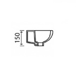 NAS004 Nashville 355mm Cloakroom Basin