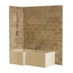 AQJ009 Maggiore Fixed Shower Bath Screen