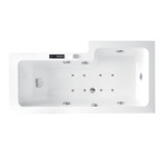 AQS004 Majuro 1800x900x800 Aqua Spa Shower Bath Left Hand