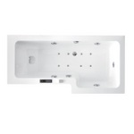 AQS007 Pretoria 1700x850x750 Shower Bath Right Hand