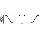 SIM013 Jubilee 1700x700 Acrylic Bath With Simply Air