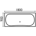 SIM020 Jubilee 1800x900 Bath