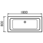 SIM037 Alverus 1800x800 Bath With Simply Air