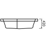 SIM064 Dynamo 1700x850x700 Right Hand Hand Bath With Simply Air