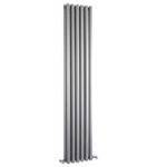 HLS93 Hudson Reed 1500x345mm Savy High Gloss Silver Vertical Radiator