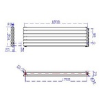 HL368 HL220 Hudson Reed 1500X354mm Revive White Double Horizontal Radiator