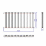 HL329 Hudson Reed 635x1175mm Revive White Double Radiator