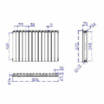 HL328 Hudson Reed 633x826mm Revive White Double Panel Radiator