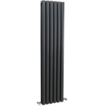 HLA76 Hudson Reed 1500x354mm Revive Anthracite Double Panel Designer Radiator