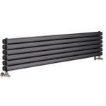 HLA76 HLA20 Hudson Reed 354x1500mm Revive Anthracite Double Panel Radiator