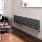 HLA76 HLA20 Hudson Reed 354x1500mm Revive Anthracite Double Panel Radiator