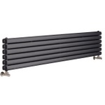 HLA77 HLA20 Hudson Reed 354x1800mm Revive Anthracite Double Panel Radiator