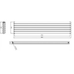HLA77 HLA20 Hudson Reed 354x1800mm Revive Anthracite Double Panel Radiator