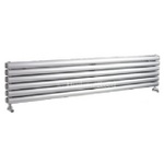HLS86 HLS20 Hudson Reed 354x1500mm Revive Silver Double Panel Radiator