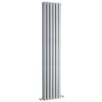 HLS87 Hudson Reed 1800x354mm Revive Silver Double Silver Radiator