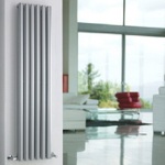 HLS87 Hudson Reed 1800x354mm Revive Silver Double Silver Radiator