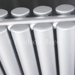HLS87 Hudson Reed 1800x354mm Revive Silver Double Silver Radiator
