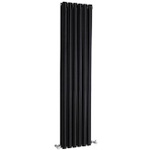 HLB76 Hudson Reed 1500x354mm Revive Black Double Panel Radiator