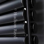HLB77 HLB20 Hudson Reed 354x1800mm Revive Black Horizontal Double Panel Radiator