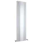 HLW64 Hudson Reed 1800x381mm Sloane White Double Panel Radiator With Mirror
