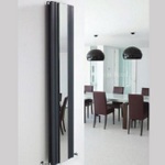 HLA84 Hudson Reed 1800x381mm Sloane Anthracite Double Panel Radiator With Mirror