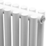 HLW22 Hudson Reed 300x1064mm Refresh White Double Panel Horizontal Radiator