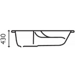 ACB005 Delta 1700x750 Bath