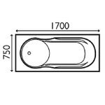 ACB005 Delta 1700x750 Bath