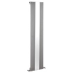 HLS33 Hudson Reed 1800x420mm Keida Silver Designer Radiator