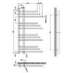 HL391 Hudson Reed 900x500mm Finesse Stainless Steel Designer Radiator